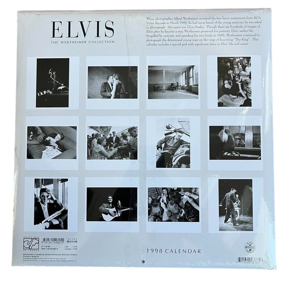 Lot of 3 Elvis Presley Calendars Vintage Sealed 1998 1999 2000 The King